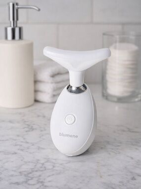 White Facial Massager - Rechargeable Eye & Face Tool